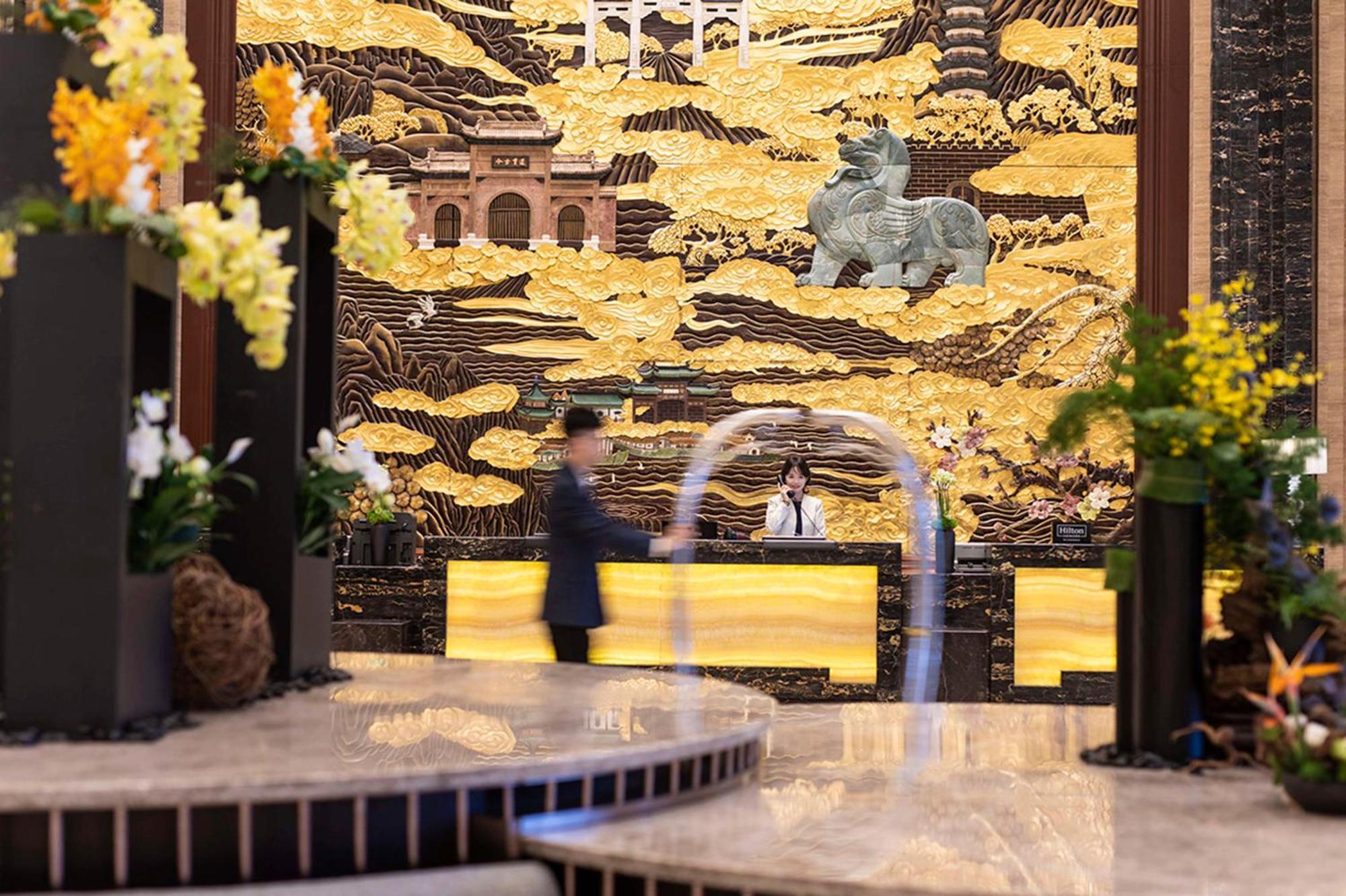 Hilton Nanjing Hotel Nanquim Exterior foto