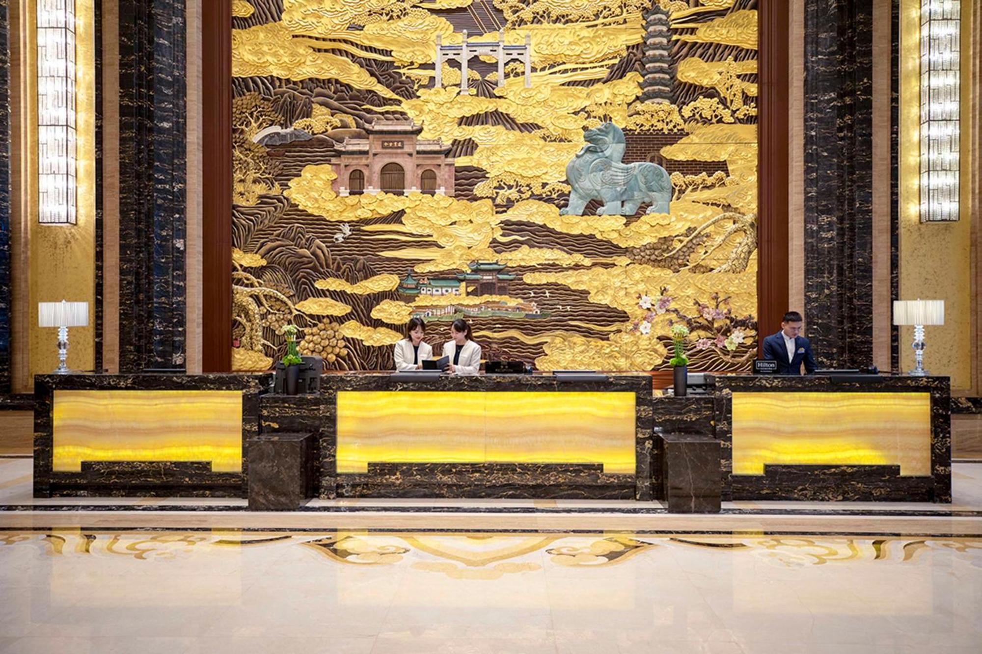 Hilton Nanjing Hotel Nanquim Exterior foto