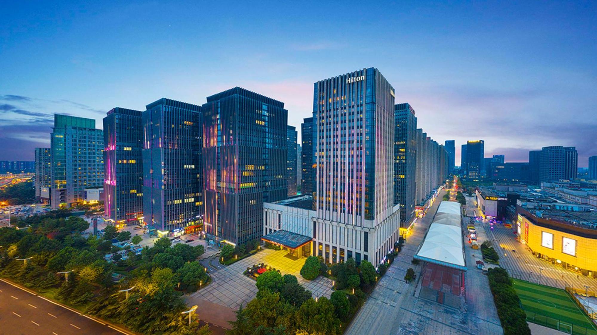 Hilton Nanjing Hotel Nanquim Exterior foto